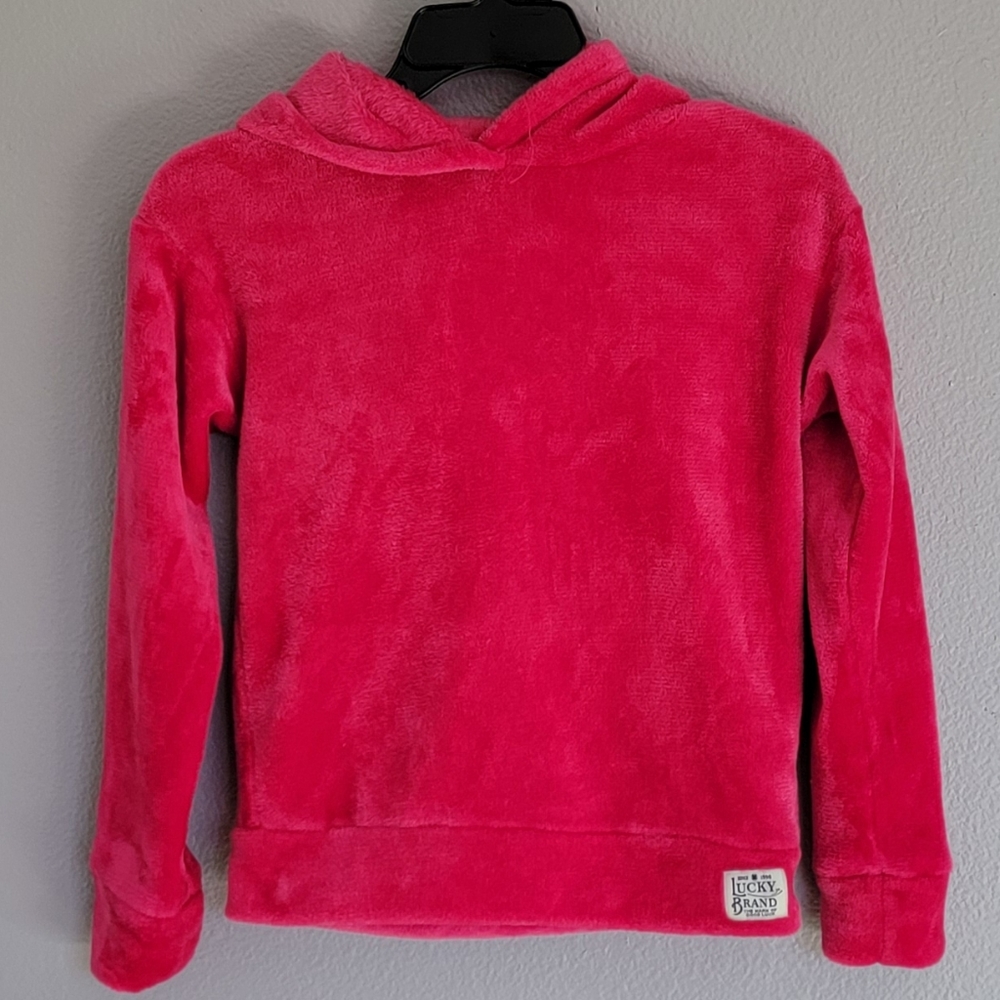 Lucky Brand Girls Plush Pullover Hoodie/ M.